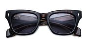 Ottica Mondello Roma - Jacques Marie Mage - JMMDE-13V  - DEALAN - BEAU - Acetate - shape Squared - Tortoise - EYEWEAR - SUNGLASSES - Unisex,Uomo,Donna,Women,Men - lens Blue - Made In Japan