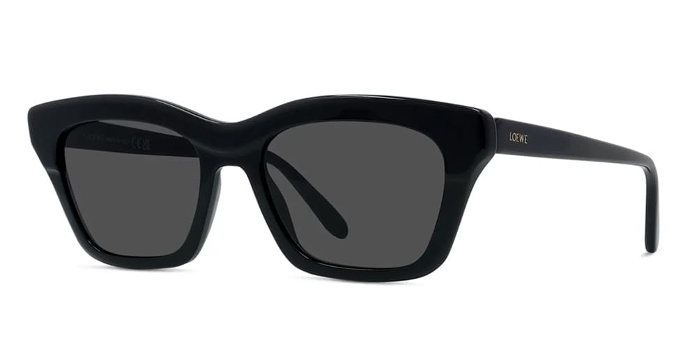 Ottica Mondello Roma - Loewe - LW40177I5301A - SLIM LW40177I - BLACK - Acetate - shape Squared - Black - EYEWEAR - SUNGLASSES - Donna,Women - lens Grey - Made In Italy