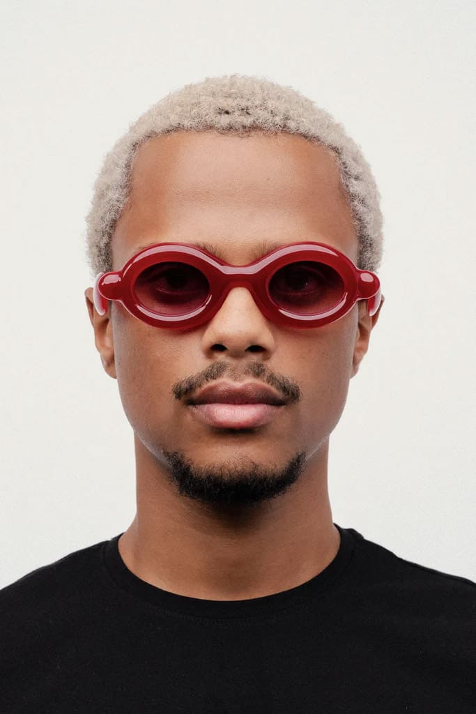 Ottica Mondello Roma - Paloceras - VR-RX - PEBBLE - Velvet Rouge RX - Acetate - shape Oval - red - EYEWEAR - SUNGLASSES - Unisex,Uomo,Donna,Women,Men - lens Gradient pink - Made In China