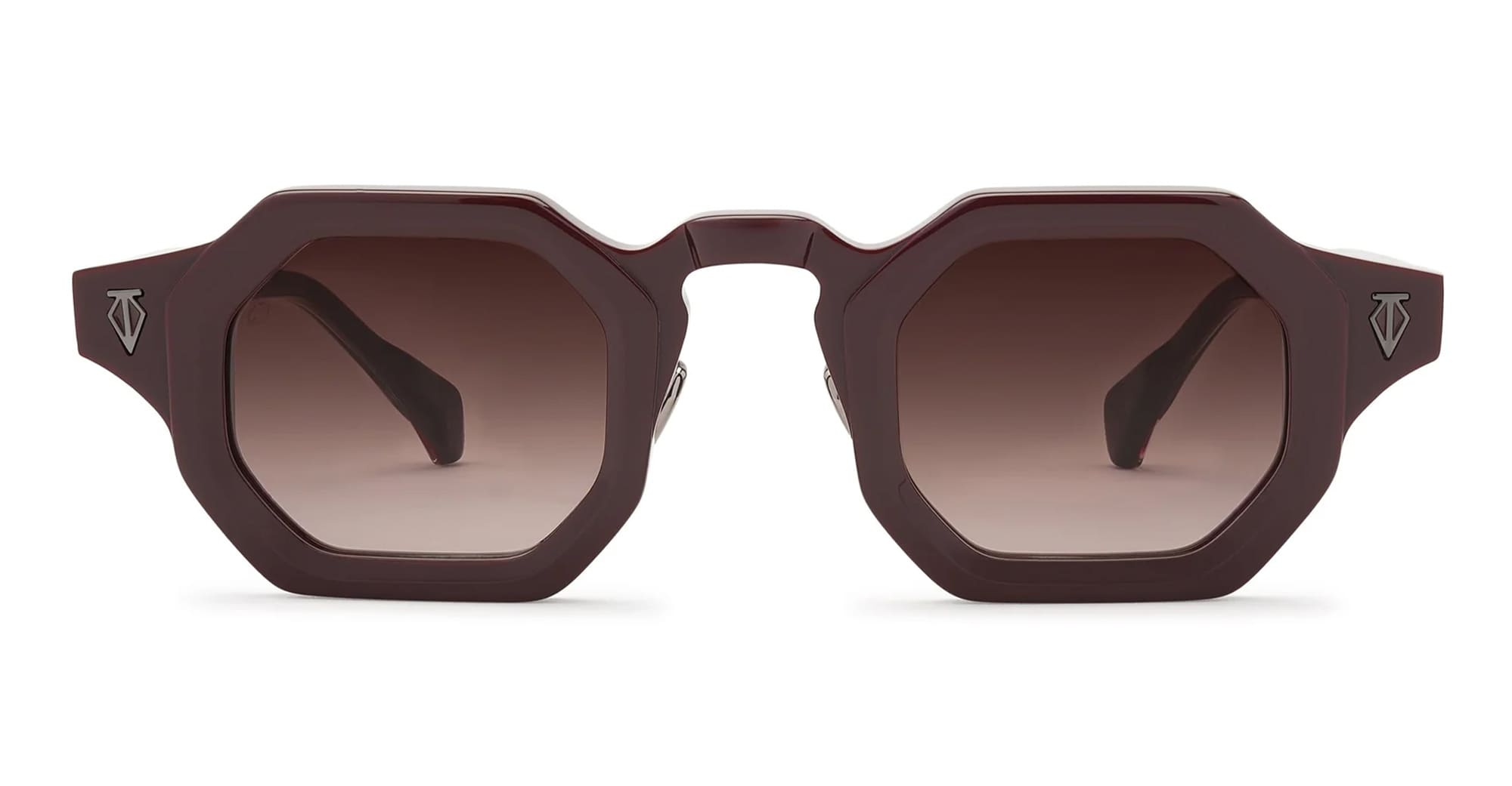 Ottica Mondello Roma - T HENRI - BAX010 - BIRDCAGE - OXBLOOD - Acetate - shape Octagonal - burgundy - EYEWEAR - SUNGLASSES - Uomo,Men - lens burgundy - Made In Japan