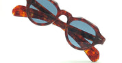 Ottica Mondello Roma - Jacques Marie Mage - JMMKM-7U - KELLERMAN - BRECCIA - Acetate - shape Panto - Havana - EYEWEAR - SUNGLASSES - Unisex,Uomo,Donna,Women,Men - lens Blue - Made In Japan