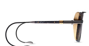 Ottica Mondello Roma - DITA - DES004-52-08 - EPILUXURY 4 - BLACK IRON / TORTOISE / YELLOW GOLD - Acetate, titanium - shape Pilot - gold, tortoise, black - EYEWEAR - SUNGLASSES - Unisex,Uomo,Donna,Women,Men - lens Gradient brown - Made In Japan