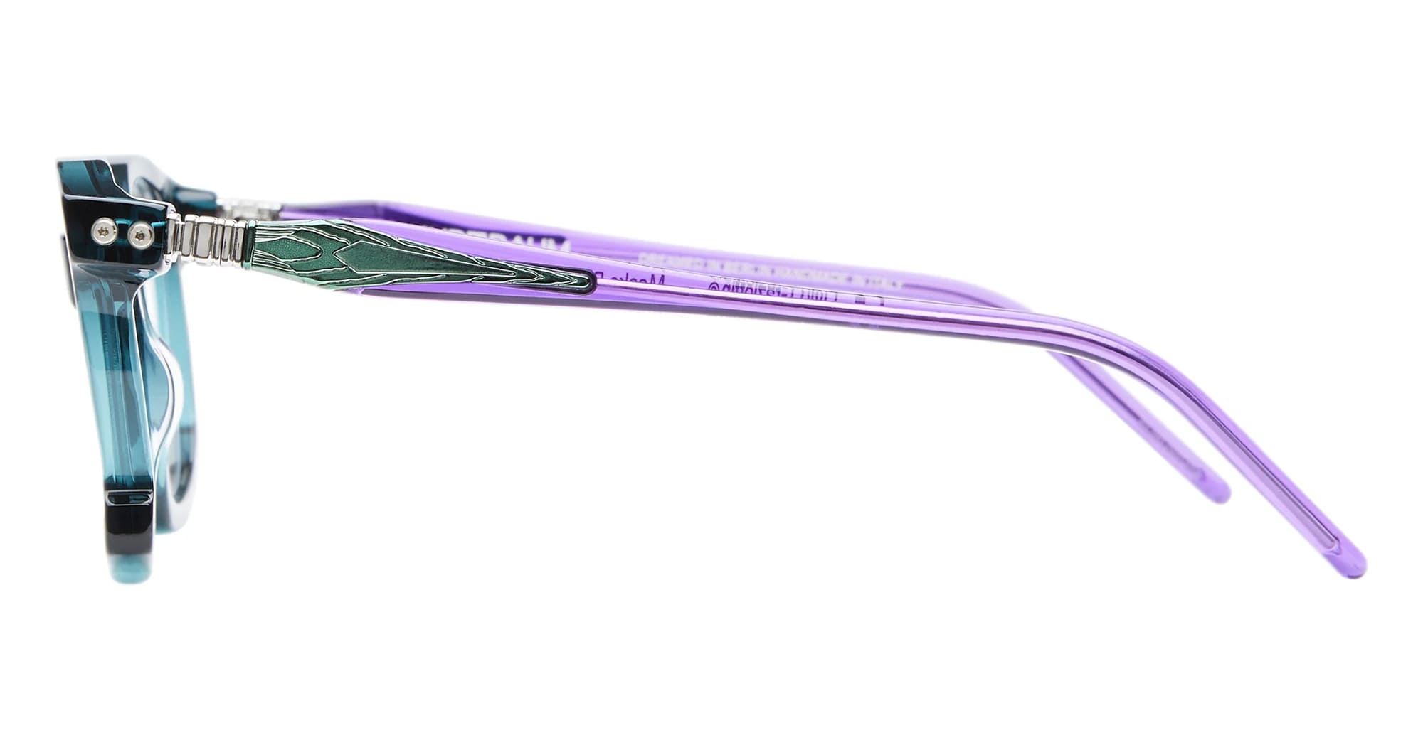 Ottica Mondello Roma - Kuboraum - KROD71RF000000OP - MASK D71 - RAIN FOREST RX  - Acetate, metal - shape Round - green - EYEWEAR - EYEGLASSES - Unisex,Uomo,Donna,Women,Men - lens Clear - Made In Italy