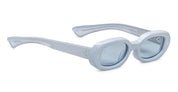Ottica Mondello Roma - Jacques Marie Mage - JMMBES-14T - SUEDE COLLECTION: BESSET - SKY SUEDE - Acetate - shape Oval - light blue - EYEWEAR - SUNGLASSES - Donna,Women - lens Blue - Made In Japan