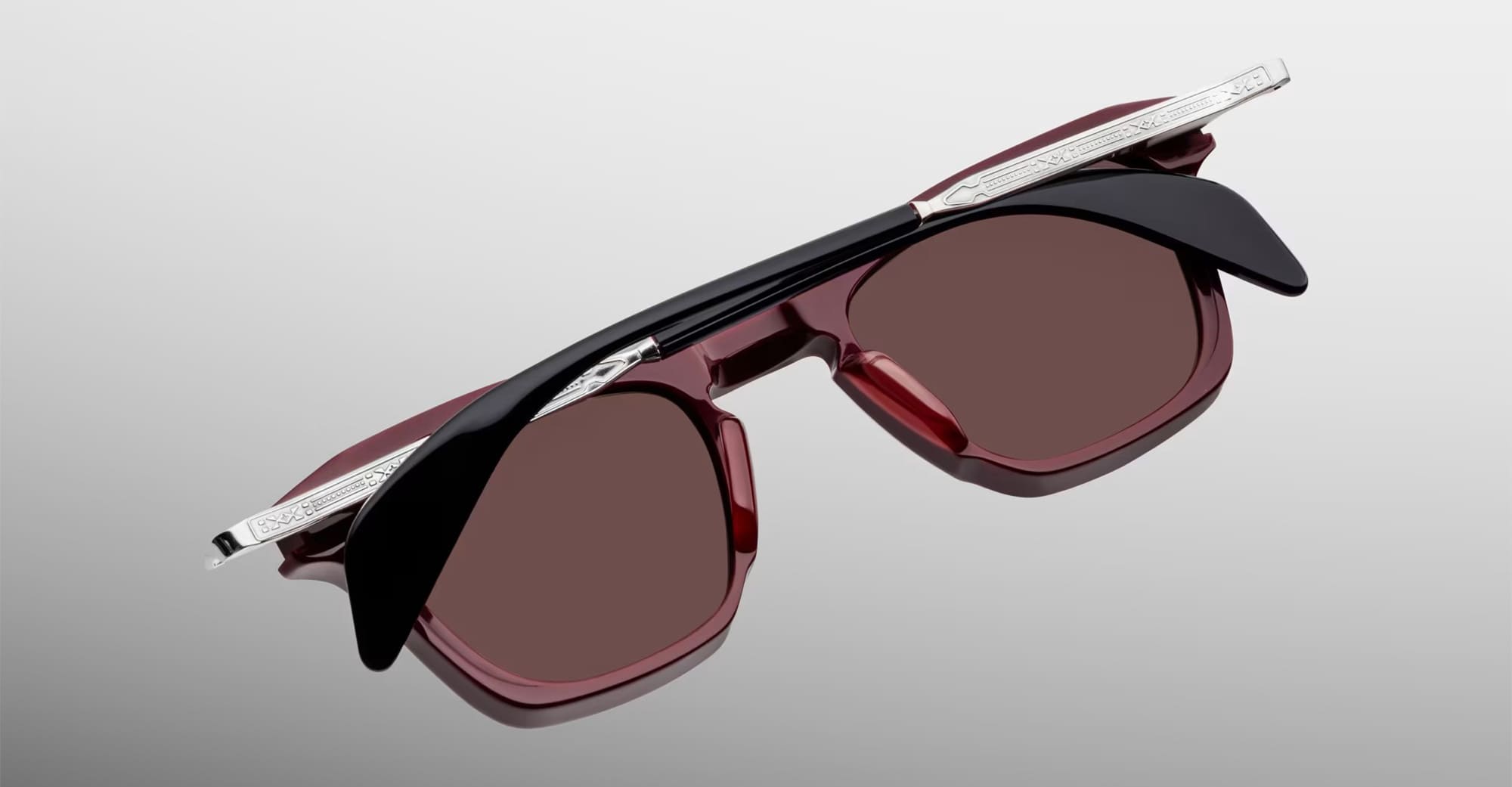 Ottica Mondello Roma - Jacques Marie Mage - JMMKEN-R7 - KENNEDY - BORDEAUX EMPIRE - Acetate, titanium - shape Panto - burgundy - EYEWEAR - SUNGLASSES - Unisex,Uomo,Donna,Women,Men - lens Brown - Made In Japan