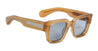 Ottica Mondello Roma - Jacques Marie Mage - JMMEZ-14K - ENZO - SAFFRON - Acetate - shape Squared - brown - EYEWEAR - SUNGLASSES - Uomo,Men - lens Grey - Made In Japan