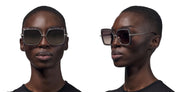 Ottica Mondello Roma - DITA - DTS503-58-01-Z - NARCISSUS - BLACK / YELLOW GOLD - titanium, acetate - shape  Butterfly - black, yellow gold - EYEWEAR - SUNGLASSES - Donna,Women - lens Gradient grey - Made In Japan