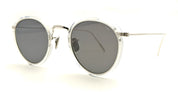 Ottica Mondello Roma - Eyevan - 717-E-46-2030-BK - 717 - 2030 CRYSTAL / GREY LENS - titanium, acetate - shape Round - crystal, silver - EYEWEAR - SUNGLASSES - Unisex,Uomo,Donna,Women,Men - lens Grey - Made In Japan