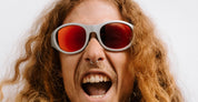 Ottica Mondello Roma - Alba Optics - 8050054515229 - ANVMA 99 - SILVER METAL / VZUM LAVA - Tr90 - shape Oval - Silver - EYEWEAR - SUNGLASSES - Unisex,Uomo,Donna,Women,Men - lens red - Made In Italy