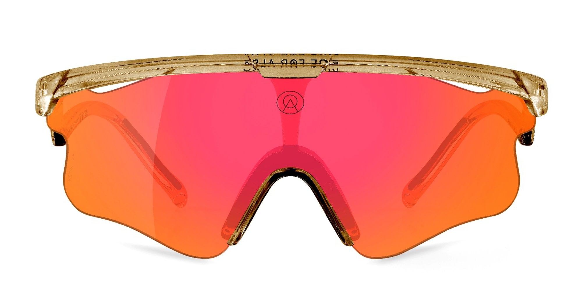Ottica Mondello Roma - Alba Optics - 8050054518411 - DELTA LEI - SMOKE GLOSSY / VZUM F-LENS FIRE - Tr90 - shape Mask - brown - EYEWEAR - SUNGLASSES - Unisex,Uomo,Donna,Women,Men - lens red - Made In Italy