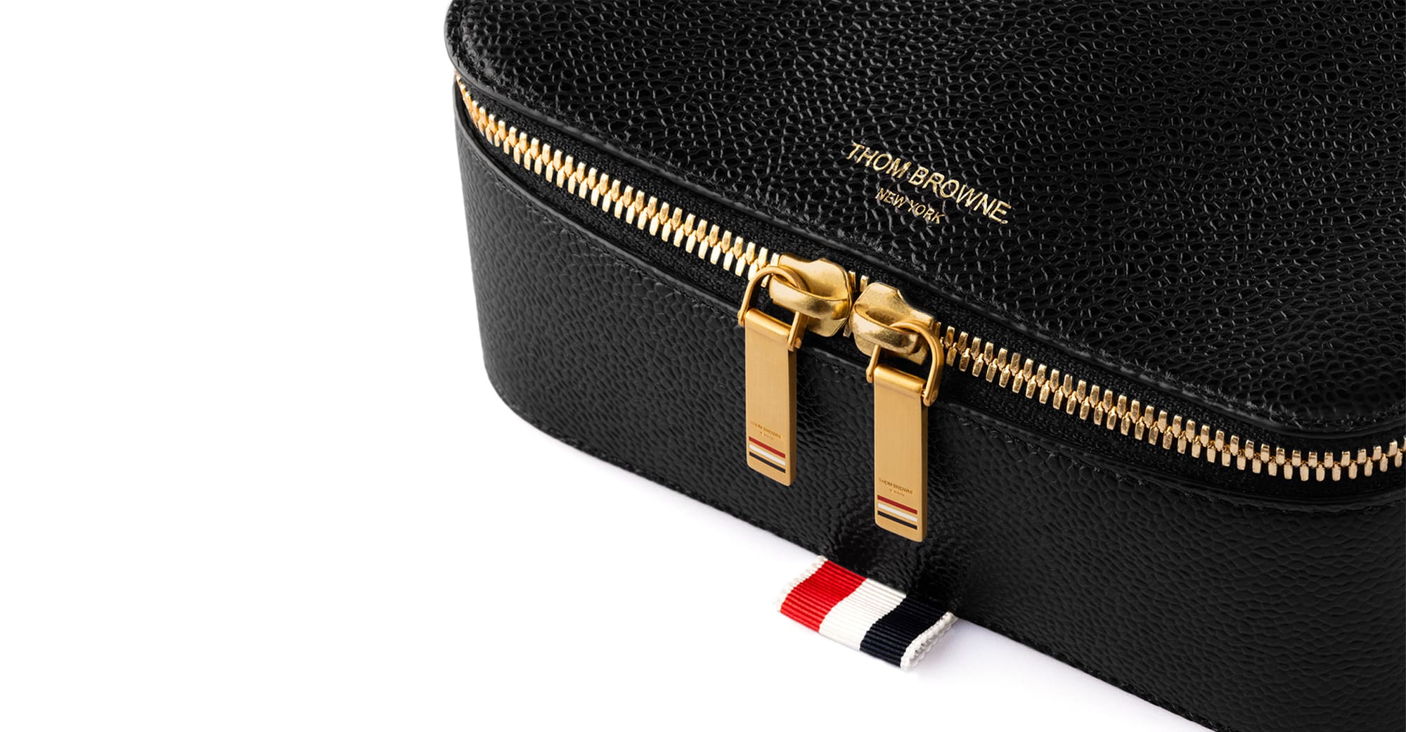Eyewear leather travel case - black