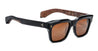 Ottica Mondello Roma - Jacques Marie Mage - JMMTR-10A - TORINO - NOIR X - Acetate - shape Squared - black, brown - EYEWEAR - SUNGLASSES - Uomo,Men - lens orange - Made In Japan