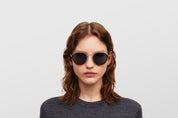 Ottica Mondello Roma - Mykita - 10087670 - MR001 AL3 - Titan / Black / Brown Solid Lens - stainless steel - shape  - silver, black - EYEWEAR - SUNGLASSES - Unisex,Uomo,Donna,Women,Men - lens  - Made In Germany