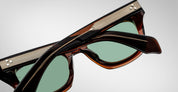 Ottica Mondello Roma - Jacques Marie Mage - JMMDE-13W - DEALAN - ZOLTAR - Acetate - shape Squared - brown - EYEWEAR - SUNGLASSES - Unisex,Uomo,Donna,Women,Men - lens Green - Made In Japan