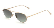 Ottica Mondello Roma - Ahlem - AHL.004038.SUN - Julien - Champagne Brushed / Green Gradient Lens - Metal - shape Pilot - Gold - EYEWEAR - SUNGLASSES - Unisex,Uomo,Donna,Women,Men - lens Gradient green - Made In France