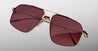 Ottica Mondello Roma - Jacques Marie Mage - JMMJG-22 - JAGGER - CHAMPAGNE - Titanium - shape Aviator - light gold - EYEWEAR - SUNGLASSES - Uomo,Men - lens burgundy - Made In Japan