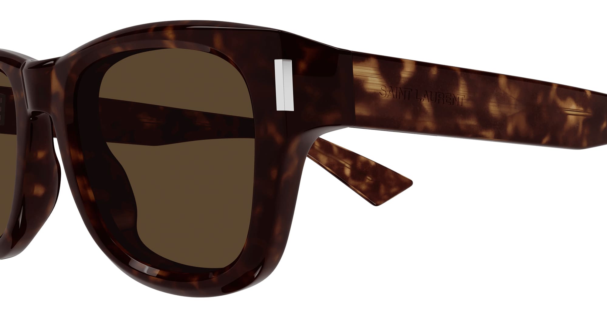 Ottica Mondello Roma - Saint Laurent - SL 801-002 - SL 801-002 - HAVANA - Acetate - shape Squared - Havana - EYEWEAR - SUNGLASSES - Unisex,Uomo,Donna,Women,Men - lens Brown - Made In Italy