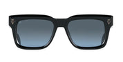 Ottica Mondello Roma - T HENRI - HAN - H1 - INFINITY - Acetate - shape Squared - Black - EYEWEAR - SUNGLASSES - Unisex,Uomo,Donna,Women,Men - lens Gradient blue - Made In Japan