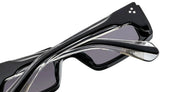 Ottica Mondello Roma - Jacques Marie Mage - JMMTY-6W - RIMBAUD - TITAN - titanium, acetate - shape Rectangular - Black - EYEWEAR - SUNGLASSES - Unisex,Uomo,Donna,Women,Men - lens Grey - Made In Japan