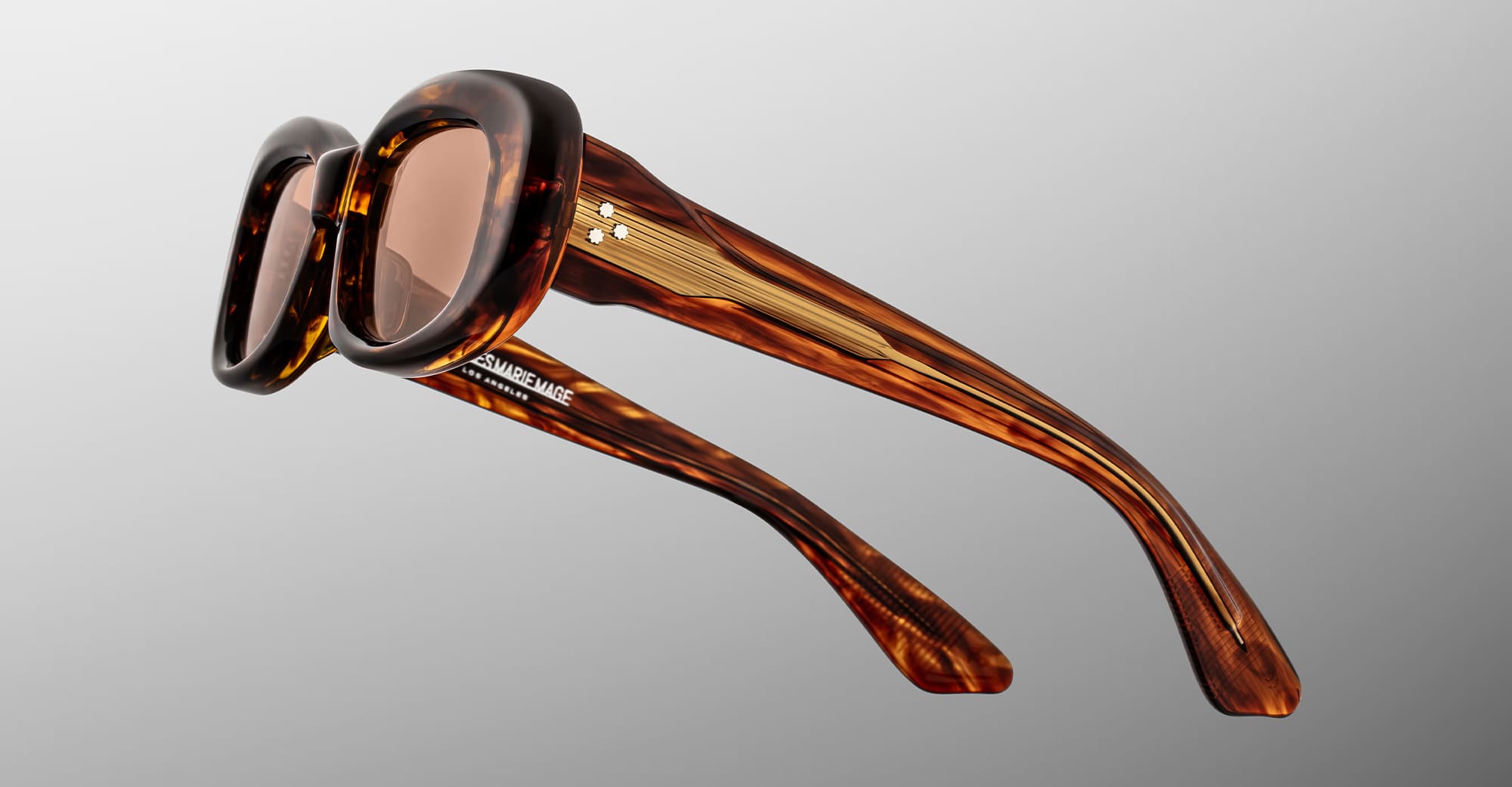 Ottica Mondello Roma - Jacques Marie Mage - JMMKT-18P - ANN - BOURBON - Acetate - shape Oval - Havana - EYEWEAR - SUNGLASSES - Unisex,Uomo,Donna,Women,Men - lens Brown - Made In Japan