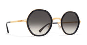 Alya - a76 glossy gold / milky indigo