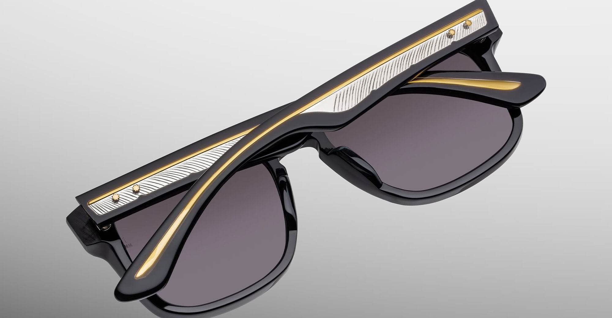 Ottica Mondello Roma - Jacques Marie Mage - JMMWY-6P - WESLEY - BLOODSTONE - Acetate - shape Squared - Black - EYEWEAR - SUNGLASSES - Unisex,Uomo,Donna,Women,Men - lens Grey - Made In Japan
