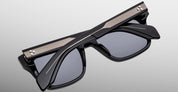 Ottica Mondello Roma - Jacques Marie Mage - JMMTR-58 - TORINO - RAVEN - Acetate - shape Rectangular - Black - EYEWEAR - SUNGLASSES - Unisex,Uomo,Donna,Women,Men - lens Gradient grey - Made In Japan