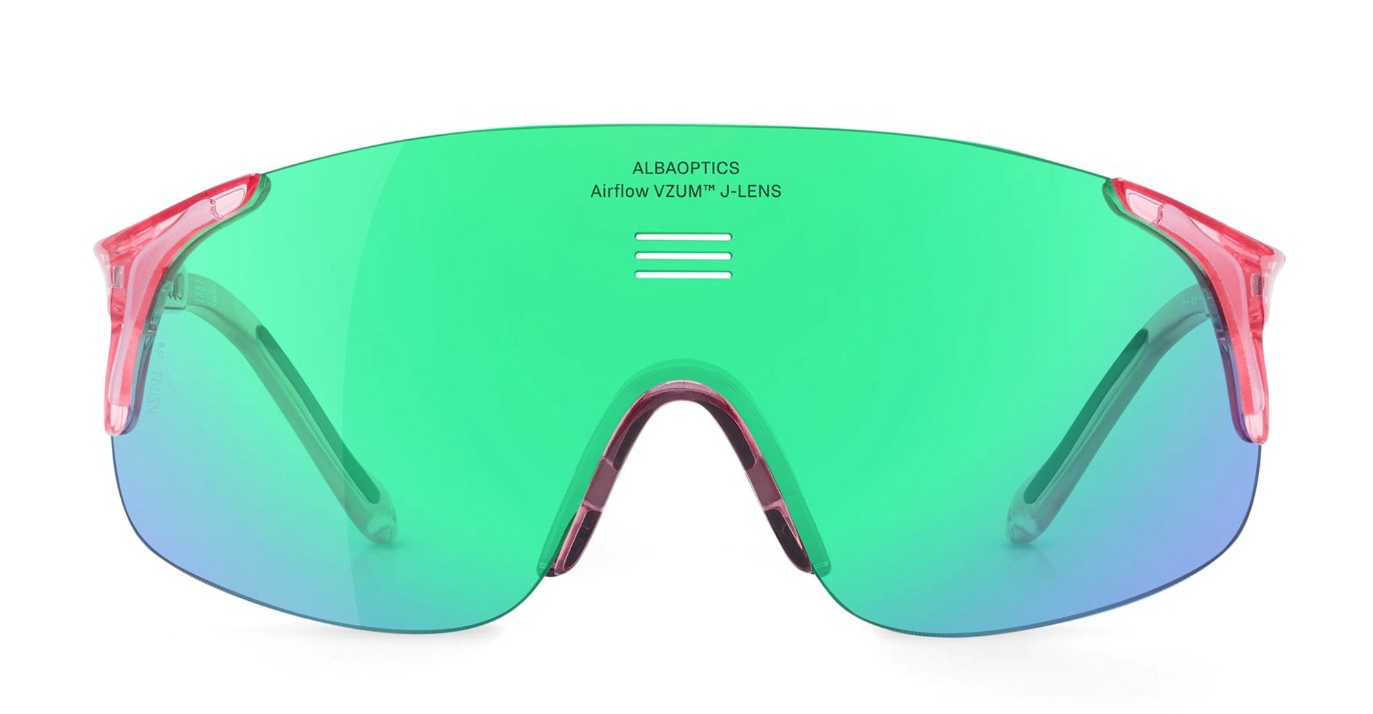  VZUM F-LENS BTL - Tr90 - shape Mask - fuchsia - EYEWEAR - SUNGLASSES - Unisex,Uomo,Donna,Women,Men - lens blue green - Made In Italy