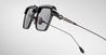 Ottica Mondello Roma - Jacques Marie Mage - JMMWB-88 - LAST FRONTIER VI - WORLAND- BLACK - Acetate, titanium - shape Clubmaster - black, silver - EYEWEAR - SUNGLASSES - Unisex,Uomo,Donna,Women,Men - lens Gradient grey - Made In Japan