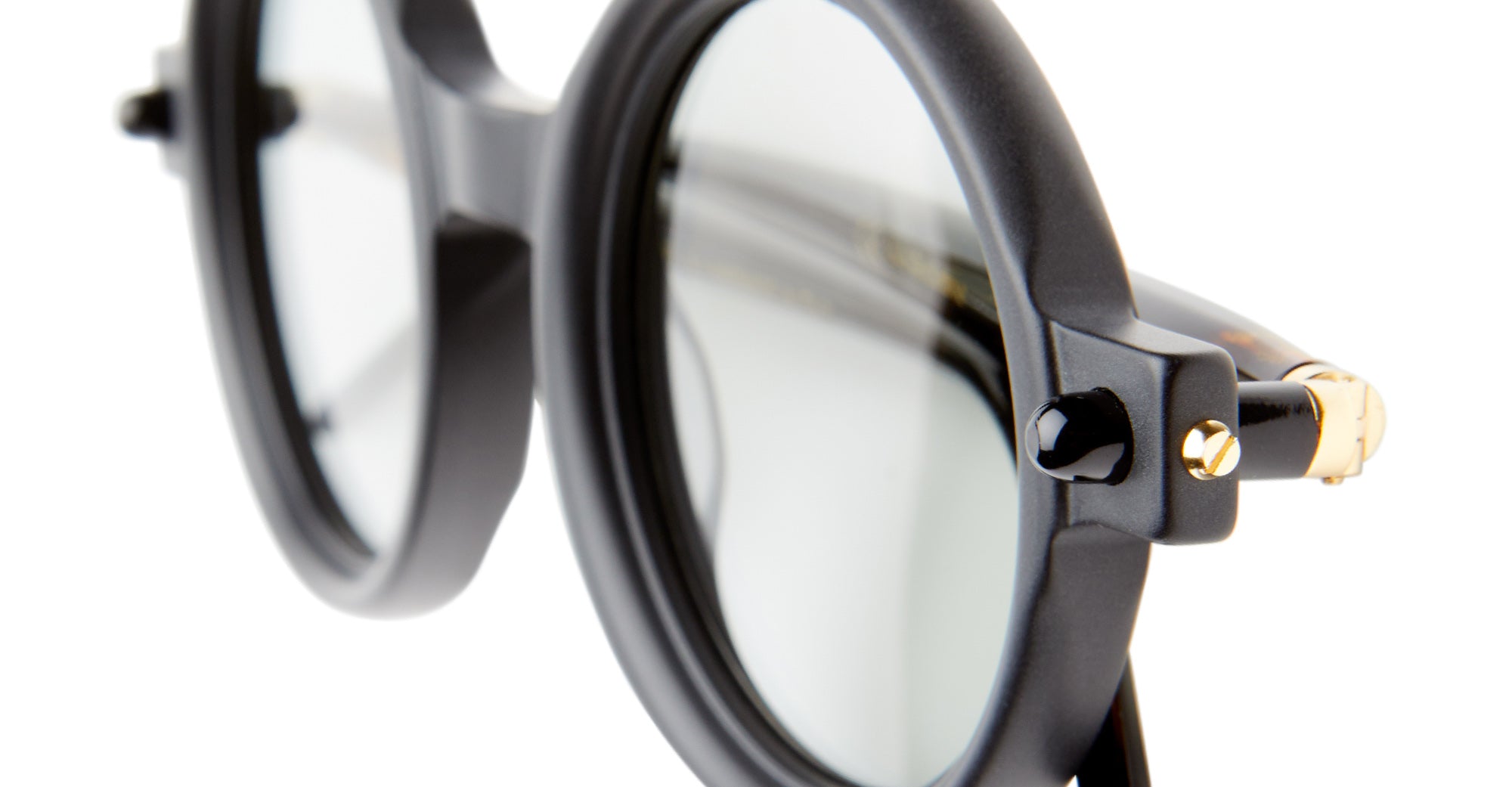 Ottica Mondello Roma - Kuboraum - KRS0P1BMH000002F - MASK P1 - BLACK MATT / HAVANA - Acetate - shape Round - black, havana - EYEWEAR - SUNGLASSES - Unisex,Uomo,Donna,Women,Men - lens Grey - Made In Italy