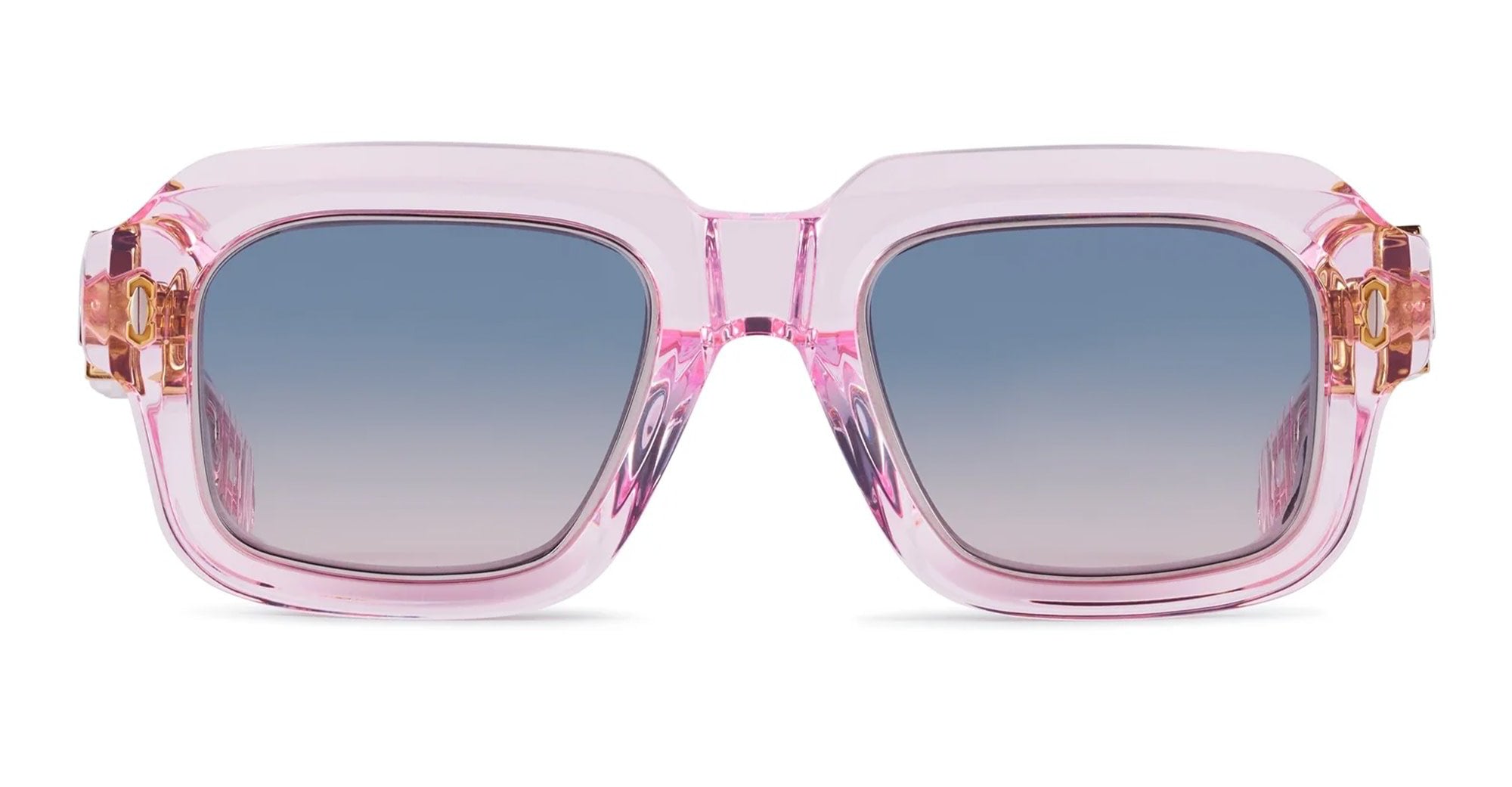 Ottica Mondello Roma - T HENRI - MAAM - MULLINER - PAMPELONNE - Acetate - shape Squared - pink - EYEWEAR - SUNGLASSES - Unisex,Uomo,Donna,Women,Men - lens Gradient blue - Made In Japan