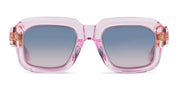 Ottica Mondello Roma - T HENRI - MAAM - MULLINER - PAMPELONNE - Acetate - shape Squared - pink - EYEWEAR - SUNGLASSES - Unisex,Uomo,Donna,Women,Men - lens Gradient blue - Made In Japan