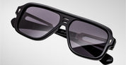 Ottica Mondello Roma - Jacques Marie Mage - JMMGG-88 - FUGUE - BLACK - Acetate, titanium - shape Navigator - Black - EYEWEAR - SUNGLASSES - Uomo,Men - lens jet black - Made In Japan