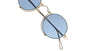 Ottica Mondello Roma - Matsuda - 10601H.SG.BG-NVY.45 - 10601H - BRUSHED GOLD / NAVY - Titanium - shape  Round - brushed gold, navy blue - EYEWEAR - SUNGLASSES - Uomo,Men - lens Cobalt blue - Made In Japan