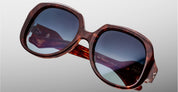 Ottica Mondello Roma - Jacques Marie Mage - JMMYK-7U - OCEAN CHILD - BRECCIA - Acetate - shape Round - Havana - EYEWEAR - SUNGLASSES - Donna,Women - lens Gradient blue - Made In Japan