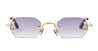 Ottica Mondello Roma - John Dalia - AMARU-C511 - AMARU-C511 - ROSE GOLD 22K - Metal - shape Rectangular - rose gold - EYEWEAR - SUNGLASSES - Uomo,Men - lens Gradient grey - Made In France
