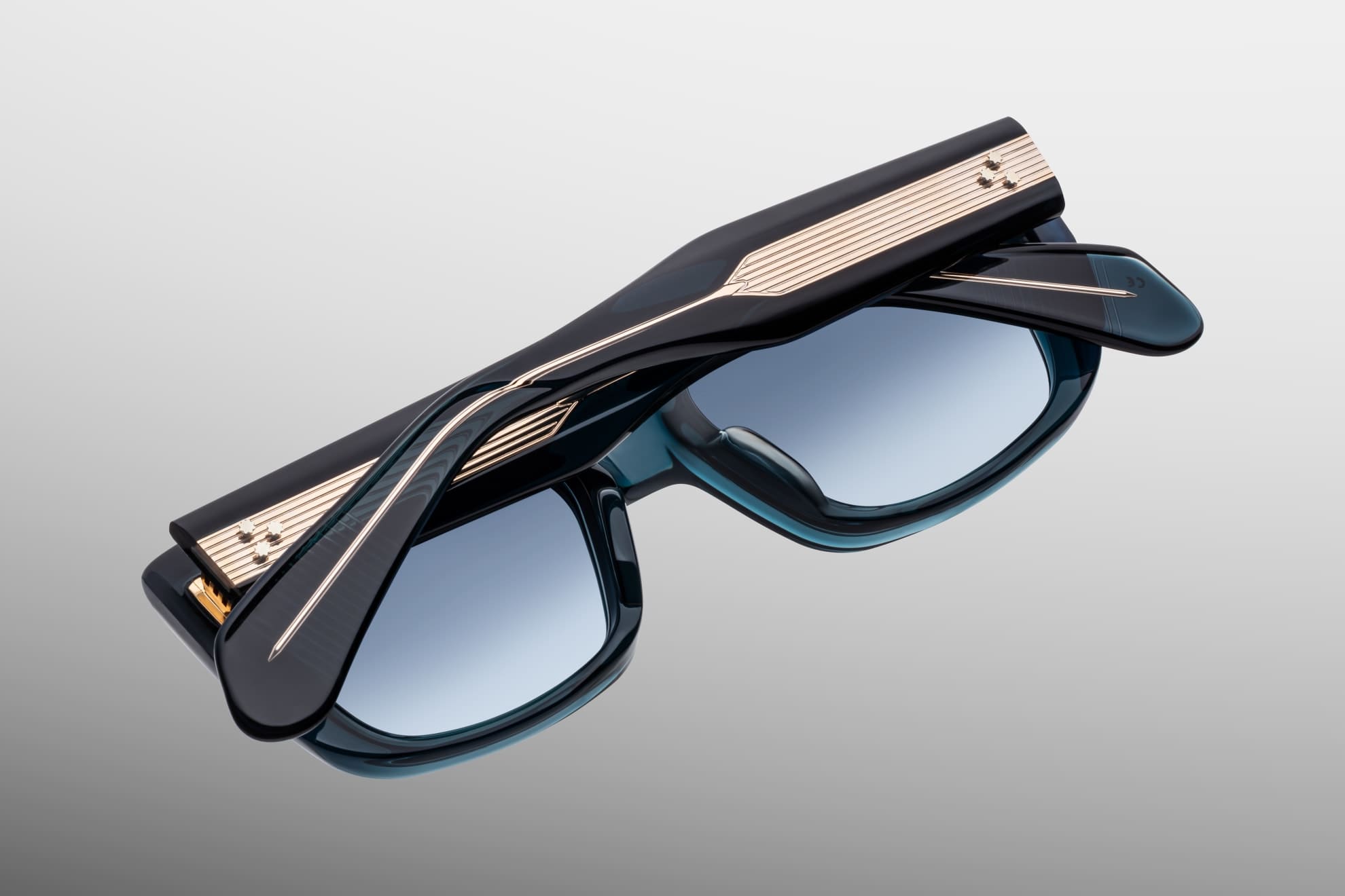 Ottica Mondello Roma - Jacques Marie Mage - JMMCO-9F - CORNICHE - INDIGO - Acetate - shape Rectangular - blue - EYEWEAR - SUNGLASSES - Unisex,Uomo,Donna,Women,Men - lens Gradient blue - Made In Japan
