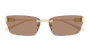 Ottica Mondello Roma - Balenciaga - BB0487S-004 - BB0487S-001 - GOLD / BROWN LENS - Metal - shape Cat-eye - Gold - EYEWEAR - SUNGLASSES - Donna,Women - lens Brown - Made In Japan