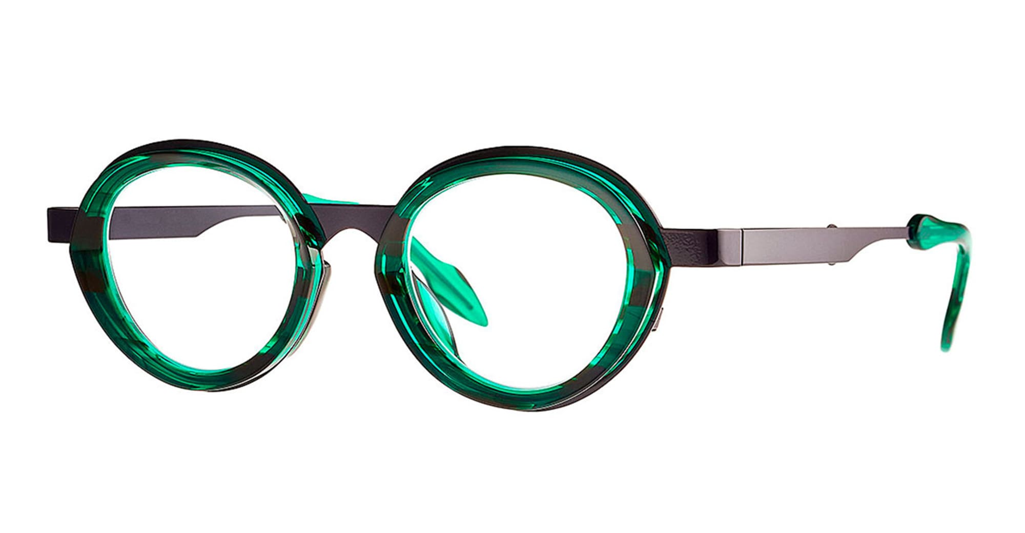 Ottica Mondello Roma - Theo eyewear - APPE-18 - APPLE - 018 ITALIAN BLUE RX - stainless steel - shape Round - blue - EYEWEAR - EYEGLASSES - Unisex,Uomo,Donna,Women,Men - lens Clear - Made In Belgium