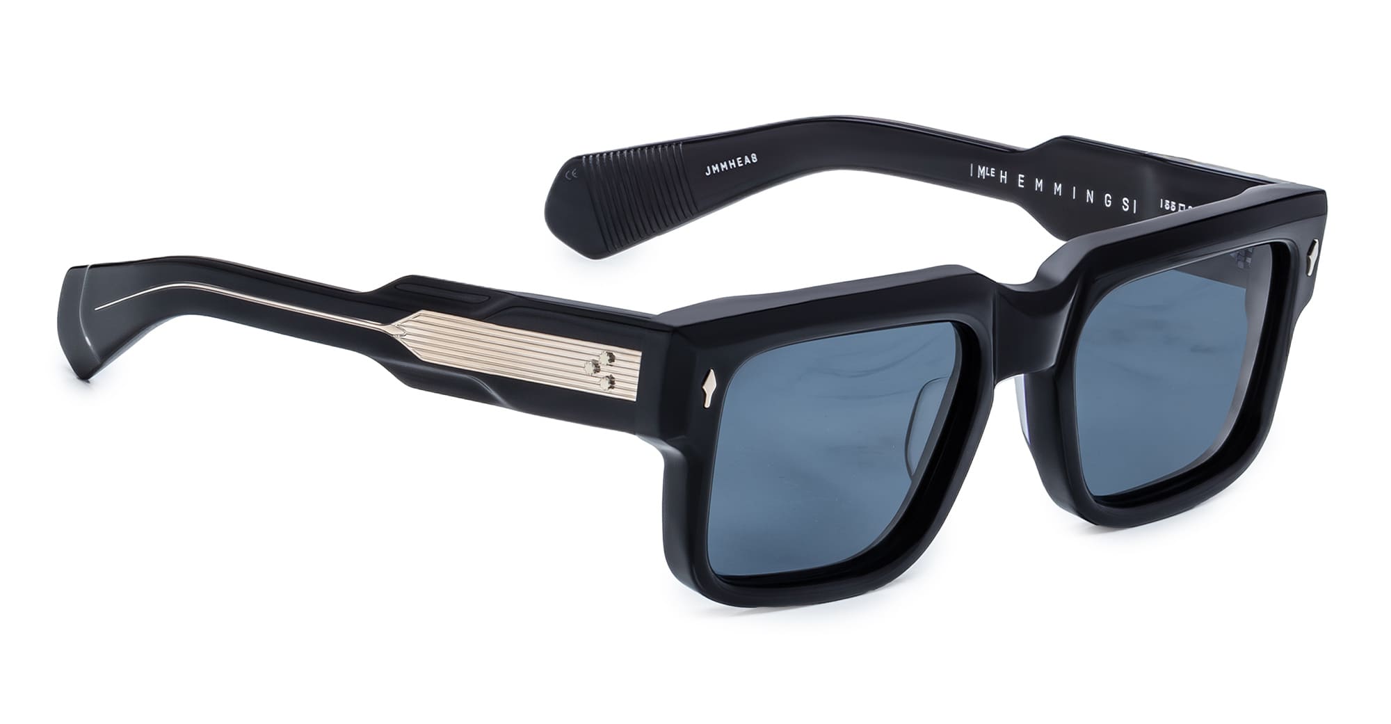 Ottica Mondello Roma - Jacques Marie Mage - JMMHE-A8 - HEMMINGS - LAQUER - Acetate - shape Squared - blue - EYEWEAR - SUNGLASSES - Unisex,Uomo,Donna,Women,Men - lens Blue - Made In Japan