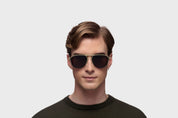 Ottica Mondello Roma - Mykita - 10091612 - MR006 AL3 - Titan / Black / Brown Lens - stainless steel - shape Pilot - Black - EYEWEAR - SUNGLASSES - Unisex,Uomo,Donna,Women,Men - lens Brown - Made In Germany