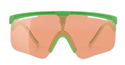 Ottica Mondello Roma - Alba Optics - 8050054517773 - DELTA - PISTACHIO / VZUM SALMON - Tr90 - shape Mask - green - EYEWEAR - SUNGLASSES - Unisex,Uomo,Donna,Women,Men - lens Pink - Made In Italy