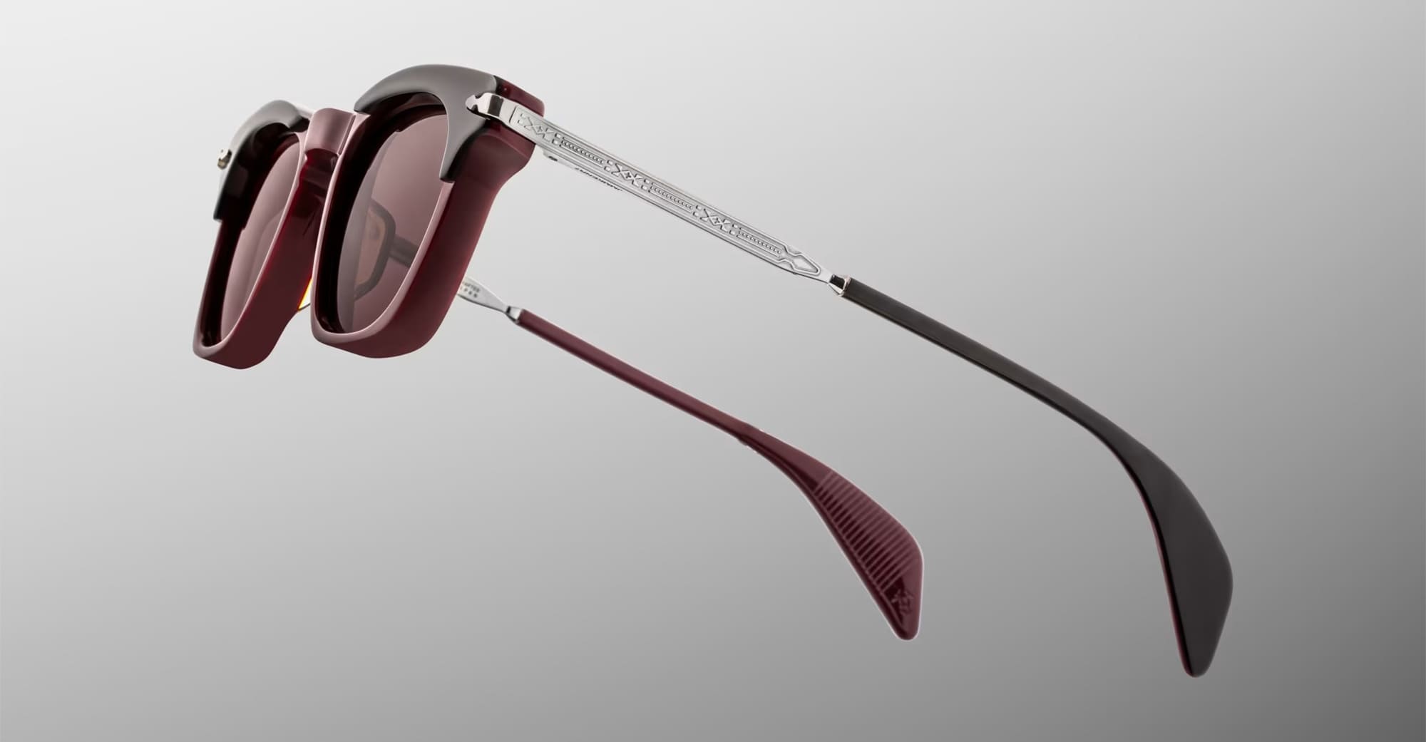 Ottica Mondello Roma - Jacques Marie Mage - JMMKEN-R7 - KENNEDY - BORDEAUX EMPIRE - Acetate, titanium - shape Panto - burgundy - EYEWEAR - SUNGLASSES - Unisex,Uomo,Donna,Women,Men - lens Brown - Made In Japan
