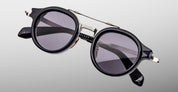 Ottica Mondello Roma - Jacques Marie Mage - JMMDG-18U - DELAGE - HUDSON - Acetate, titanium - shape Round - blue - EYEWEAR - SUNGLASSES - Unisex,Uomo,Donna,Women,Men - lens Blue - Made In Japan