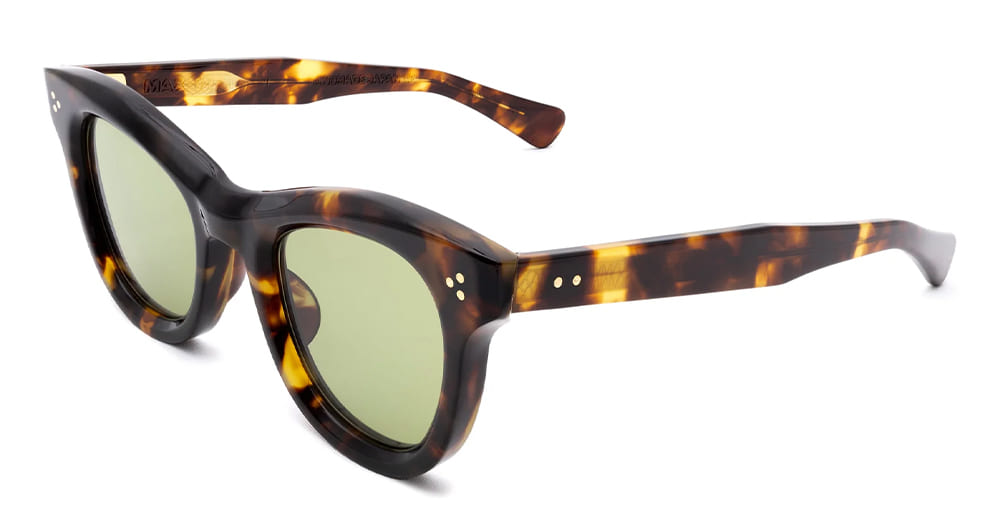  GREEN LENS - Acetate - shape  - Tortoise - EYEWEAR - SUNGLASSES - Unisex,Uomo,Donna,Women,Men - lens  - Made In Japan