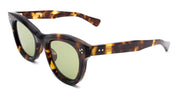 Ottica Mondello Roma - Max Pittion - MXPL-013E  - LE CHAT- DARK TORTOISE / GREEN LENS - Acetate - shape  - Tortoise - EYEWEAR - SUNGLASSES - Unisex,Uomo,Donna,Women,Men - lens  - Made In Japan