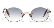 Ottica Mondello Roma - John Dalia - R05-C512 - R05 -  C512 18k Rose Gold - stainless steel - shape Round - rose gold - EYEWEAR - SUNGLASSES - Unisex,Uomo,Donna,Women,Men - lens Gradient grey - Made In France