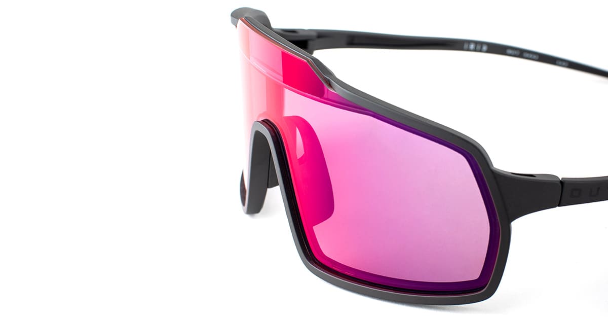 Ottica Mondello Roma - Out Of - XS060288 - BOT - BLACK WITH RED IRID ELECTRONIC LENS - Carbon fiber, grilamid - shape mask - Black - EYEWEAR - SUNGLASSES - Uomo,Men - lens red - Made In Italy