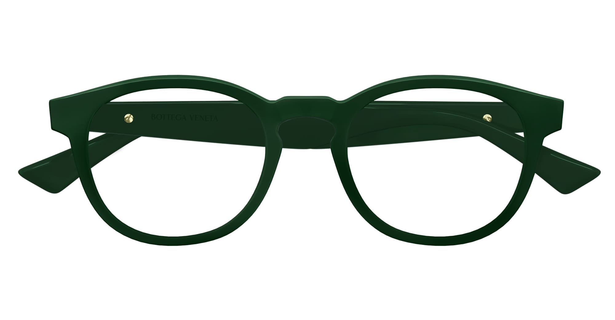 Ottica Mondello Roma - Bottega Veneta - BV1339OK-003 - BV1339OK-003 - GREEN RX / ASIAN FIT - Acetate - shape Panto - green - EYEWEAR - EYEGLASSES - Unisex,Uomo,Donna,Women,Men - lens Clear - Made In Japan