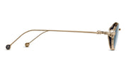Ottica Mondello Roma - Matsuda - M3169.SG.BG.50 - M3169 - BRUSHED GOLD / BLUE GREY SOLID - Titanium - shape Oval - Gold - EYEWEAR - SUNGLASSES - Unisex,Uomo,Donna,Women,Men - lens Blue - Made In Japan